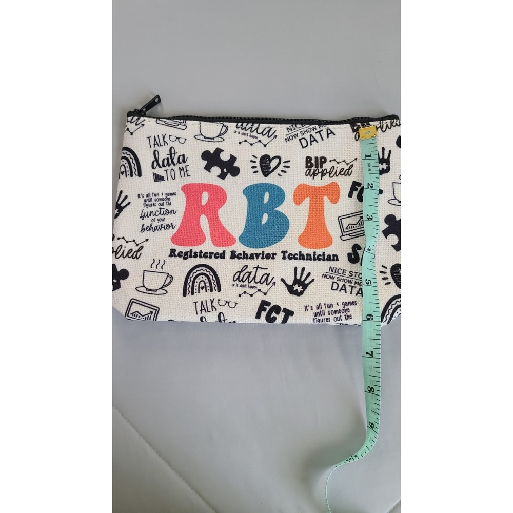 Registered Behavior Technician Gifts Makeup Bag Behavior Therapist Gifts Zipp...